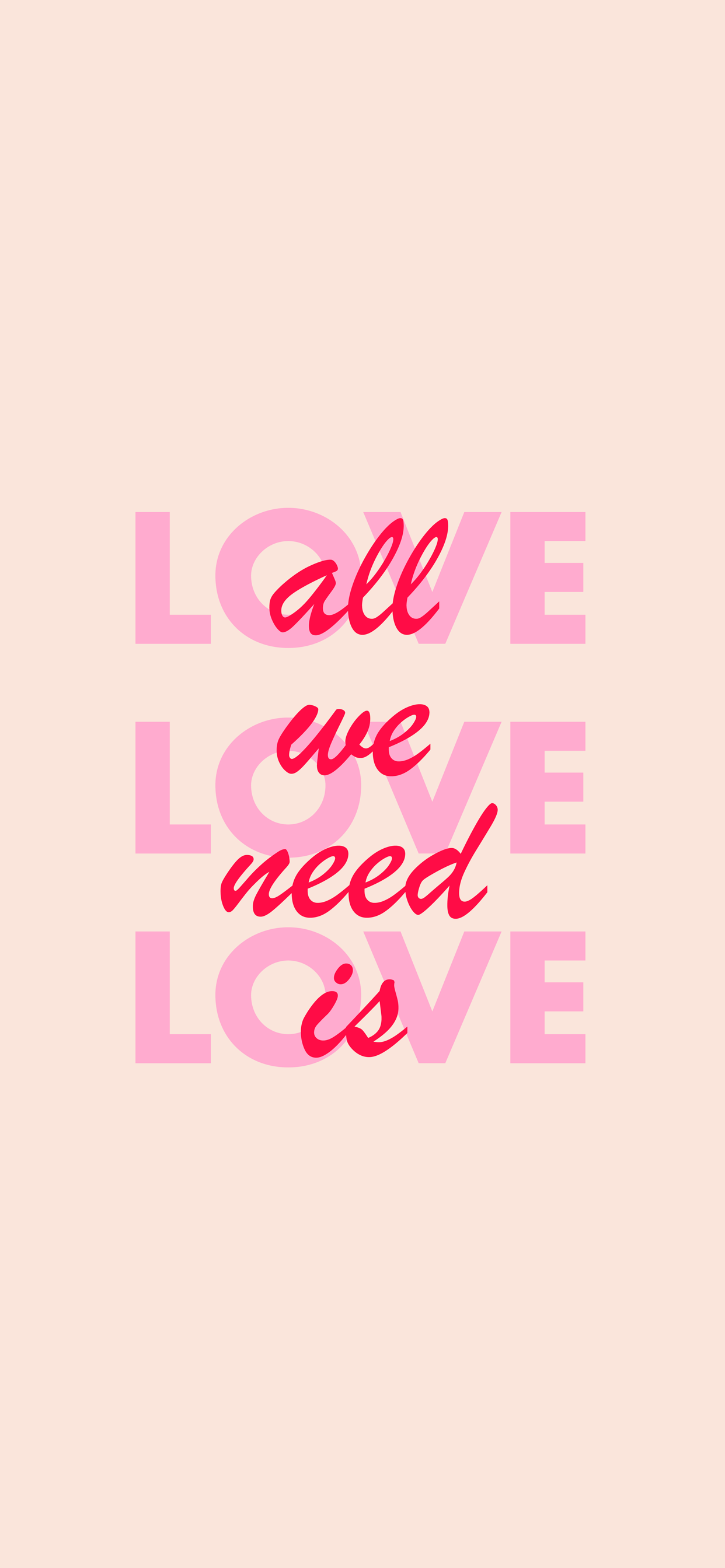Fondo de Pantalla "All we need is love"