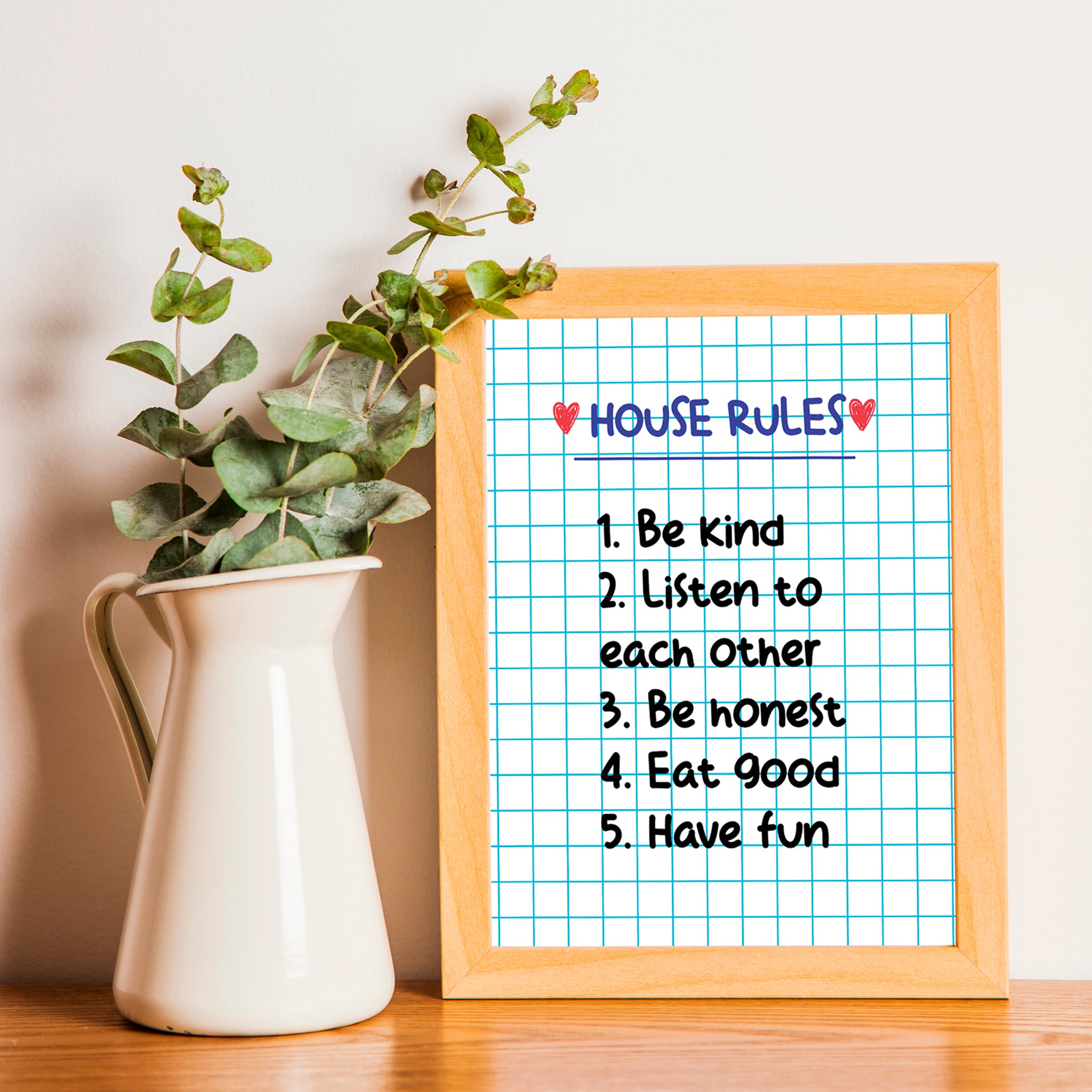"House rules"- Print